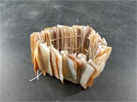 Abalone shell stretch bracelet
