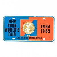 New York's World's Fair License Plate 1965-65