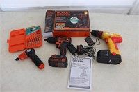 Black & Decker Drills, Drill Bits, Tornado Drill