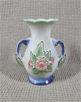 Floral Lusterware Bud Vase