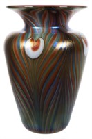 Pulled Feather Studio Art Glass Vase