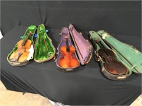 3 Antique Violins