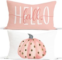 Hello Fall Polka Dots Pumpkin Autumn Harvest