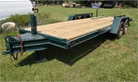 1977 HOMEMADE EQUIPMENT HAULER TRAILER