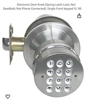 Electronic Door Knob (Spring Latch Lock; Not