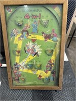 1930's Push'em Up Table Top Pin Ball Game