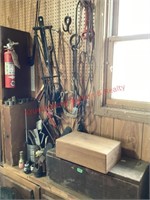Pegboard Contents, Wood Boxes