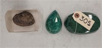 3 large Mineral Stones