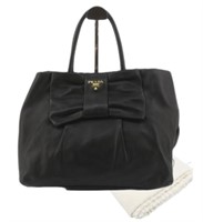 Prada Leather Bow Handbag