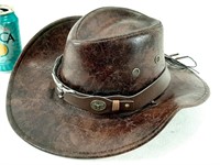 Chapeau de cowboy style cuir, neuf