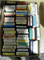 BOX: APPROX. 50 COUNTRY/ WESTERN 8-TRACK TAPES