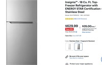 Insignia™ - 18 Cu. Ft. Top-Freezer Refrigerator