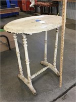 Country French style oval side table