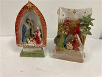 2 Christmas Ornament Music Boxes. Both work
