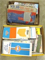 (2) Flats of Misc Vintage Road Maps