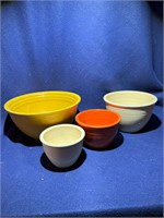 Vintage Fiestaware Mixing bowl set of 4