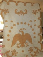 vintage applique quilt Eagle & swag 10-12