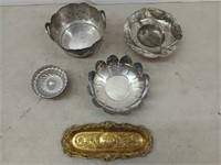 Asst silver plate/metal items