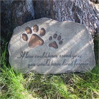 jinhuoba Paw Prints Dog Pet Memorial Stones, Pet G