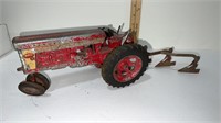 Vintage Farmall 570 Pressed Metal Tractor and
