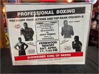 23 x 28” Framed Boxing Poster