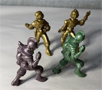 Vintage Ajax archer spacemen toys