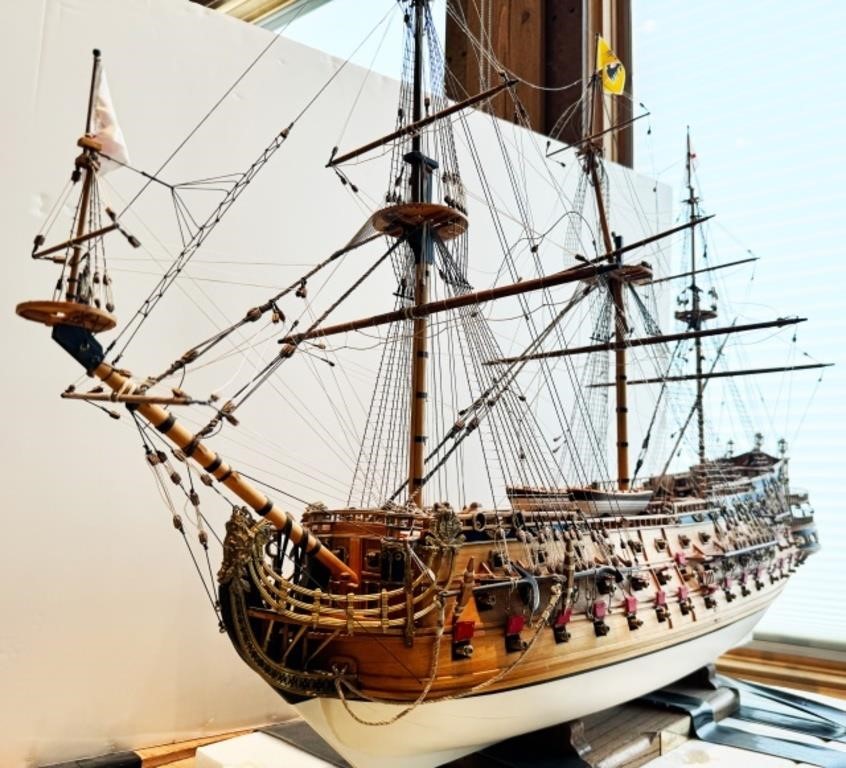 San Felipe 1690 Wood Model Ship Hand Built