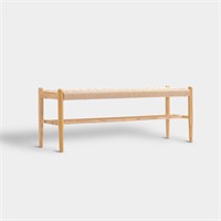 XINNAN Solid Wood Entryway Bench with Shoe Storage