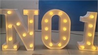 3pcs LED LETTERS & NUMBERS 9-inch