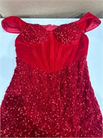 $87 (M) Women's Formal Dress Red