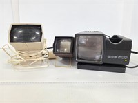 Three vintage slide viewers