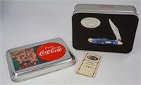 Case XX Coca Cola knife and tin set