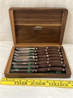 Vintage Cutco Steak Knives in Wood Box