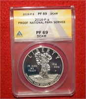 2016P Nat'l Park Service Proof  PF69 DCAM  ANACS