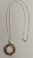 14KT White & Yellow Gold Necklace (4.7 grams)