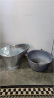Graniteware Bucket & Coal Bucket