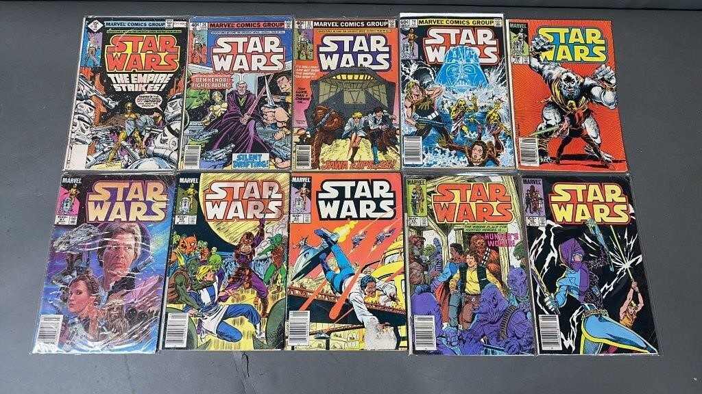 10pc Star Wars #18-96 Marvel Comic Books w/ Keys