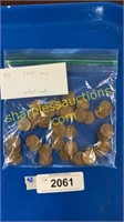 50 -1950’s mix wheat cents
