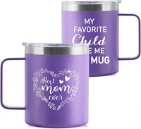 $22  Christmas Gifts for Mom  12 Oz Mugs - 2pcs