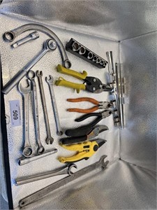 MISC TOOLS, PLIERS, CUTTERS, SOCKETS, WRENCHES