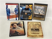 Five adventure movie DVDs - Shawshank tombstone