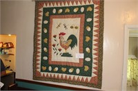 ROOSTER QUILT 47X57