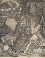Johannes Wierix Engraving Melencolia I After Durer