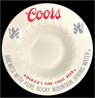 Vintage Coors Light Ceramic Ashtray