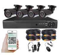 NEW Outdoor 8ch 4 CCTV Camera System FR4F720
