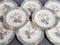 Set of 8 Lenox Ming Pattern 9.75" Dinner Plates