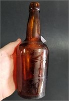 9" Brown Amber Beer Bottle