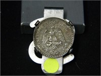 Money clip w/ Mexican coin