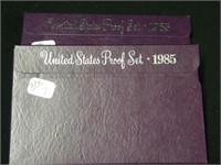 Two 1985 Proof sets