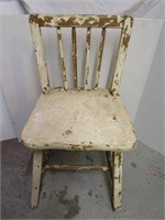 Vintage Whitewash Small Chair